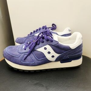 Saucony Shadow Sneakers Fabric & Suede Rested blue(Purpleish) Women's 7 like new